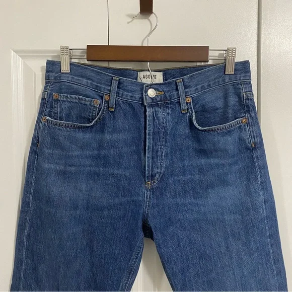 AGOLDE Indigo Parker Jeans in Surreal Size 26 - Picture 4 of 9